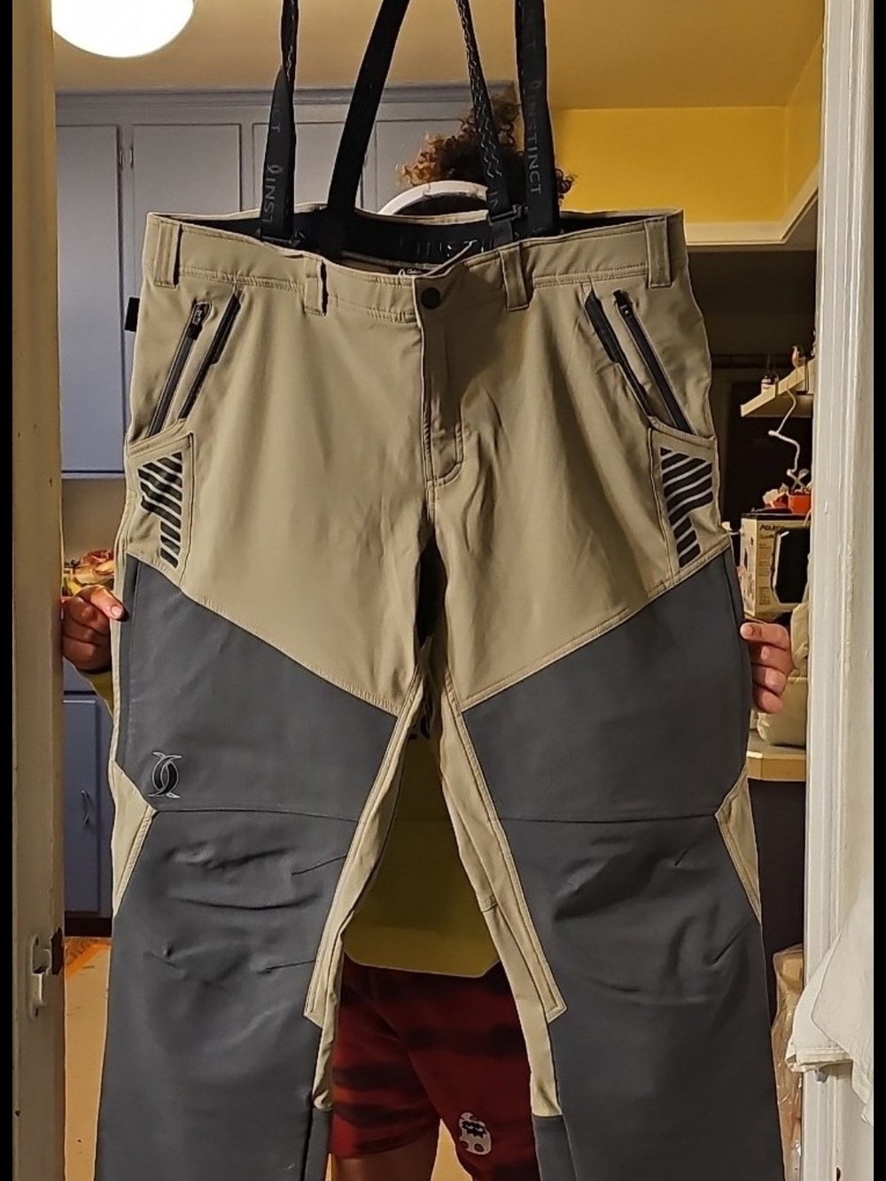 Cabela's Two-Tone Tan and Charcoal Cargo Pants